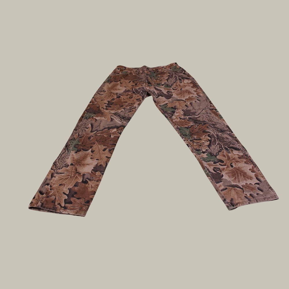 Vintage‎ Wrangler Rugged Wear Mens Camo Pants 34x32 Advantage Timber Real Tree